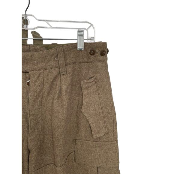 Vintage German Serios Field Pants Military Wool Cargo Size 33 X 29 - Picture 3 of 16